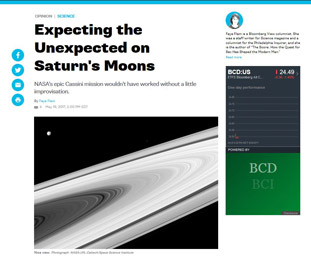 Expecting the Unexpected on Saturns Moons