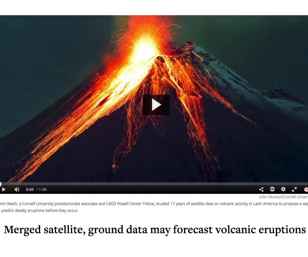 Merged satellite, ground data may forecast volcanic eruptions