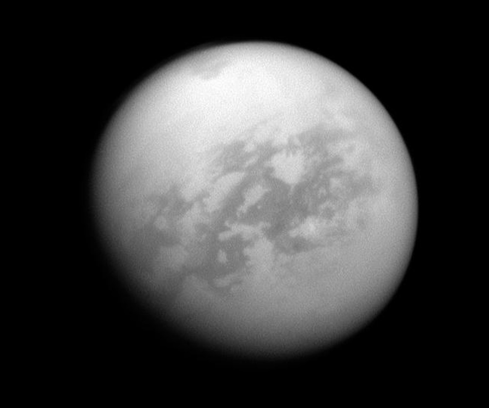 Infrared image of Saturn's moon Titan