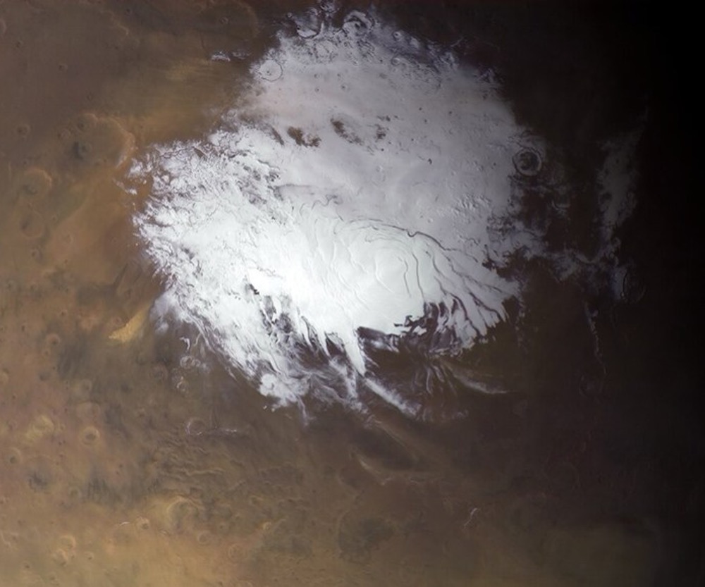 New research finds lake under Mars ice cap unlikely