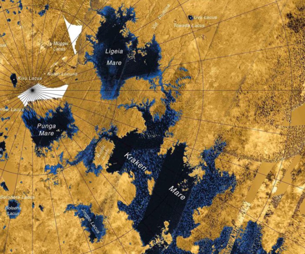 Radar images of Titan's largest lakes